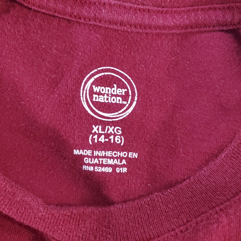 XL (14-16) Blue Atlantic Works Sweatshirt & Maroon Wonder Nation Tshirt - Picture 8 of 9